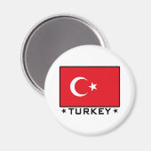 Aimant Drapeau de la Turquie (Recto/Verso)
