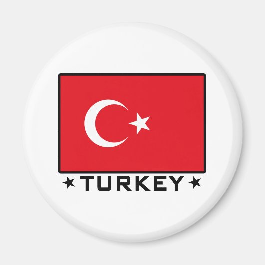 Aimant Drapeau de la Turquie (Devant)