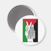 Aimant Drapeau de la victoire palestinienne (Recto/Verso)