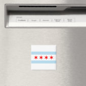 Aimant Drapeau de la ville de Chicago (Illinois) (In Situ (Lave-vaisselle))