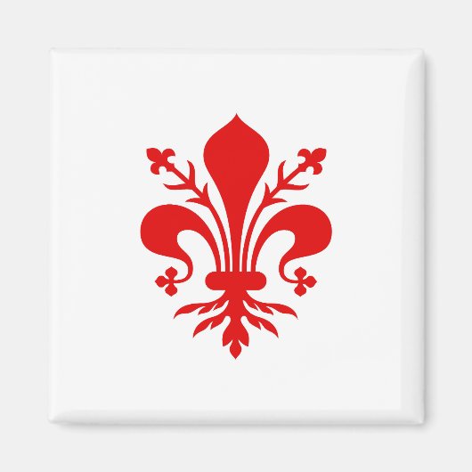 Aimant Drapeau de la ville de Florence Symbole Italie (Devant)