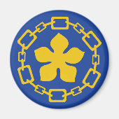 Aimant Drapeau de la ville de Hamilton Symbole du Canada (Devant)