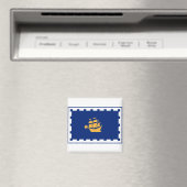 Aimant Drapeau de la ville de Québec (In Situ (Lave-vaisselle))