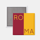 Aimant Drapeau de la ville de Rome, Italie (Recto/Verso)