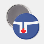 Aimant Drapeau de la ville de Toronto (Canada) (Recto/Verso)