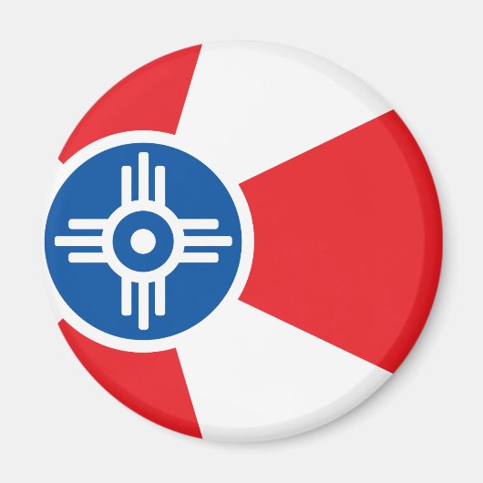 Aimant Drapeau de la ville de Wichita (Devant)