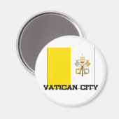 Aimant Drapeau de la ville du Vatican (Recto/Verso)