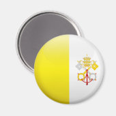 Aimant Drapeau de la ville du Vatican (Recto/Verso)