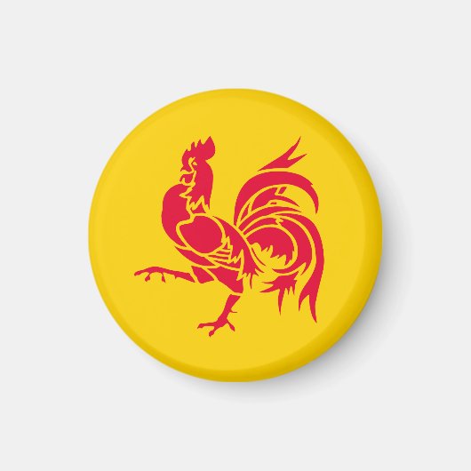 Aimant Drapeau de la Wallonie (Devant)