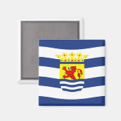 Aimant Drapeau de la Zélande Pays-Bas province hollandais (Recto/Verso)