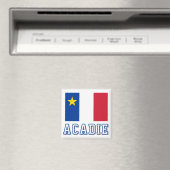 Aimant Drapeau de l'Acadie (In Situ (Lave-vaisselle))