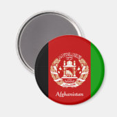Aimant Drapeau de l'Afghanistan (Recto/Verso)