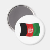 Aimant Drapeau de l'Afghanistan (Recto/Verso)
