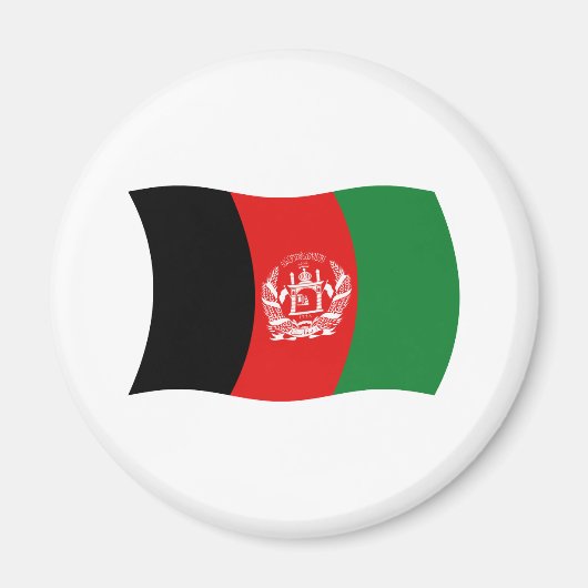 Aimant Drapeau de l'Afghanistan (Devant)