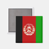 Aimant drapeau de l'Afghanistan (Recto/Verso)