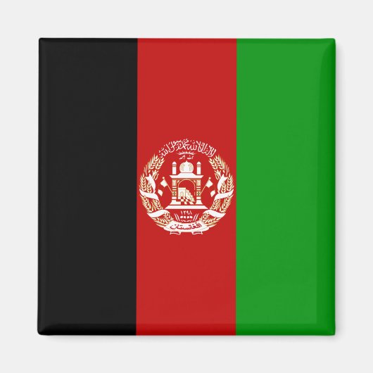 Aimant drapeau de l'Afghanistan (Devant)