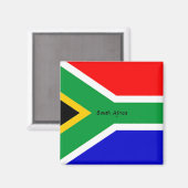 Aimant Drapeau de l'Afrique du Sud (Recto/Verso)