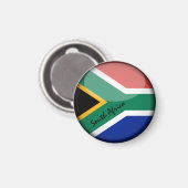 Aimant Drapeau de l'Afrique du Sud et Africain - fans de (Recto/Verso)