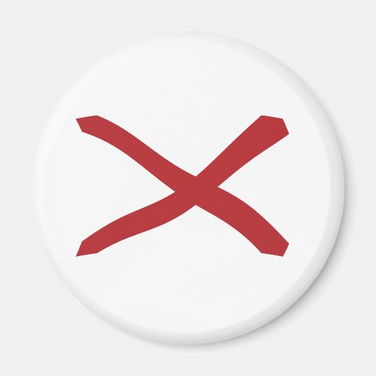 Aimant Drapeau de l'Alabama (Devant)