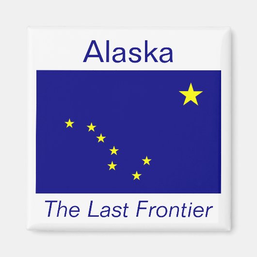 Aimant drapeau de l'Alaska (Devant)