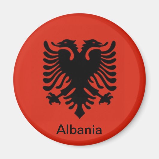 Aimant Drapeau de l'Albanie (Devant)