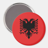 Aimant Drapeau de l'Albanie (Recto/Verso)