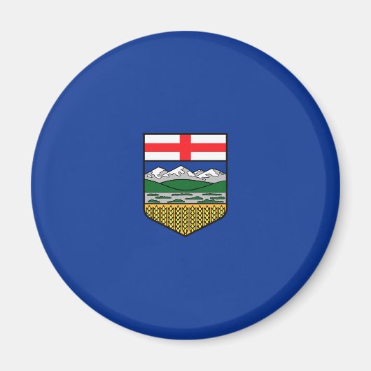 Aimant Drapeau de l'Alberta (Devant)