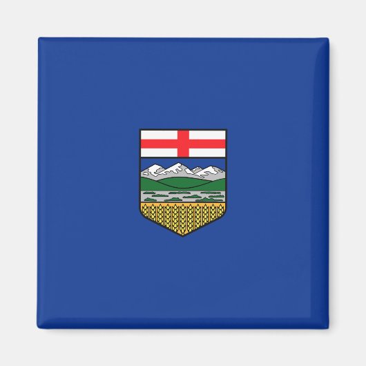 Aimant Drapeau de l'Alberta (Devant)