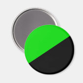 Aimant Drapeau de l'anarchisme vert (Recto/Verso)