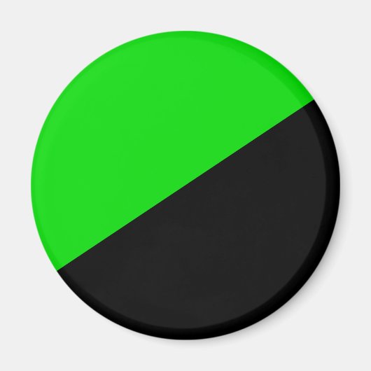 Aimant Drapeau de l'anarchisme vert (Devant)
