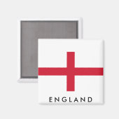 Aimant Drapeau de l'Angleterre (Recto/Verso)
