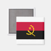Aimant Drapeau de l'Angola (Recto/Verso)