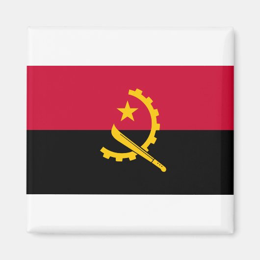 Aimant Drapeau de l'Angola (Devant)