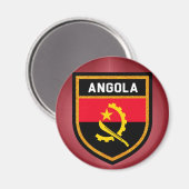 Aimant Drapeau de l'Angola (Recto/Verso)