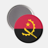 Aimant Drapeau de l'Angola (Recto/Verso)