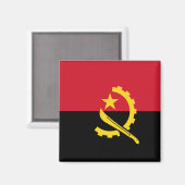 Aimant Drapeau de l'Angola (Recto/Verso)