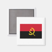 Aimant drapeau de l'Angola AO (Recto/Verso)