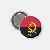 Aimant drapeau de l'Angola et Africain - fans de voyages/ (Recto/Verso)