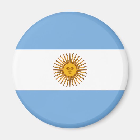 Aimant Drapeau de l'Argentine (Devant)