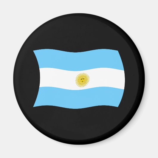 Aimant drapeau de l'Argentine (Devant)