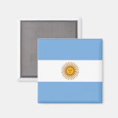 Aimant Drapeau de l'Argentine (Recto/Verso)