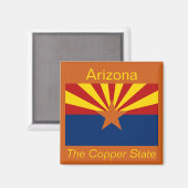 Aimant drapeau de l'Arizona (Recto/Verso)