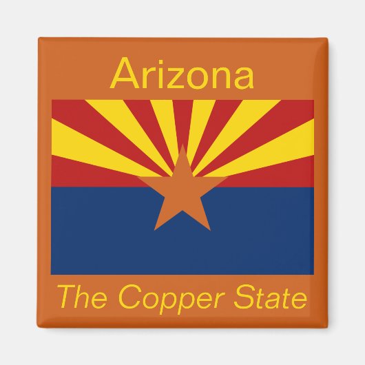 Aimant drapeau de l'Arizona (Devant)