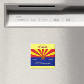 Aimant drapeau de l'Arizona (In Situ (Lave-vaisselle))