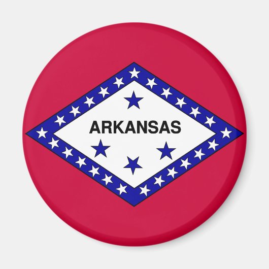 Aimant Drapeau de l'Arkansas (Devant)