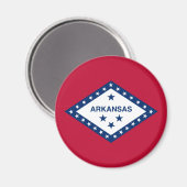 Aimant Drapeau de l'Arkansas (Recto/Verso)