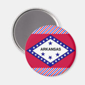 Aimant Drapeau de l'Arkansas (Recto/Verso)