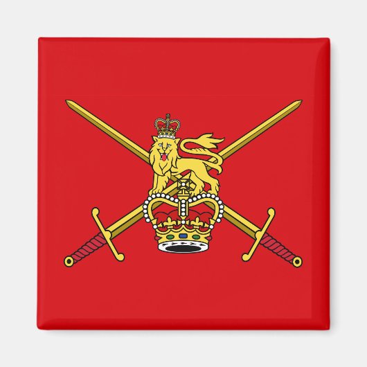 Aimant Drapeau de l'armée de terre britannique (non-cérém (Devant)