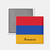 Aimant Drapeau de l'Arménie & Amateurs de vacances/sports (Recto/Verso)