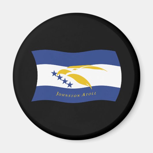 Aimant Drapeau de l'Atoll Johnston (Devant)